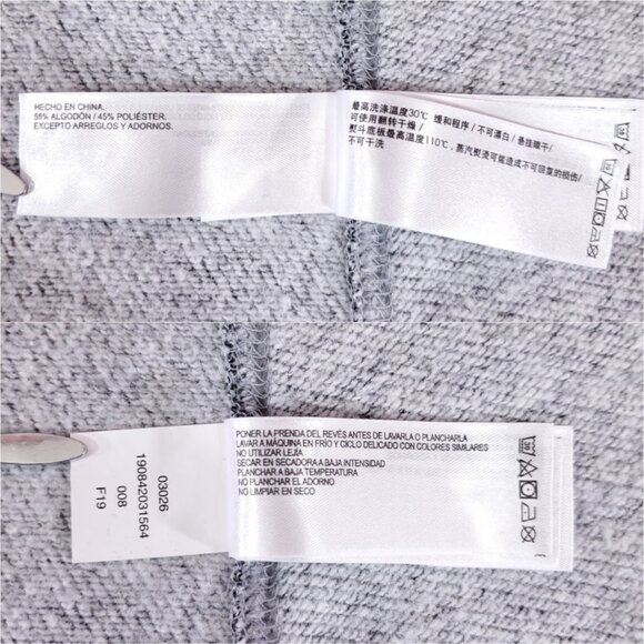 Rare Roots Canada Salt & Pepper Grey Hooded Poncho Cape One Size Fleece - Picture 8 of 11